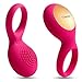 SVAKOM Tyler Penis Ring Vibrator Rechargeable Sex Toy Powerful Vibrating Cock Ring for Male or Couples (Plum Red)