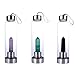 SeaHome Crystal Glass Water Bottle, Water Bottle with Gemstone Center Crystal Elixir Bottle with Natural Crystal Point Healing Obelisk Wand Energy Cup (amethyst)