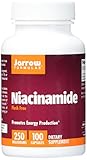 Jarrow Formulas Niacinamide, Promotes Energy Production, 250mg, 100 Capsules (Pack of 3)