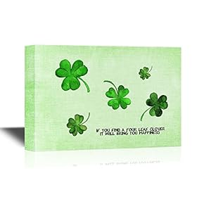 Clover Leaves Good Luck Concept