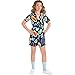 Party City Stranger Things Mall Eleven Costume for Children, Size Large, Features Colorful Short-Sleeve 80s-Style Romper
