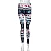 GBSELL Women Colorful Pretty Printed Stretchy Pants Leggings Sport Casual (christmas trees)