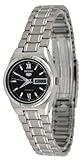 Seiko Women's SYM607 Stainless Steel Analog with Black Dial Watch