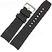 g24 22mm Black Silicone Rubber Curved End Dive Watch Band Strap