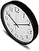 Large Wall Clock Silent & Non-Ticking - Modern Quartz Design - Decorative 12-Inch Black Clock - by Utopia Home