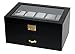 Sodynee Deluxe Large 20 Mens Watch Box with Top Safeguarded Lock, Watch Display Case Organizer,Black