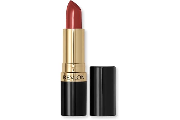 REVLON Lipstick, Super Lustrous Lipstick, Creamy Formula For Soft, Fuller-Looking Lips, Moisturized Feel, 535 Rum Raisin, 0.1