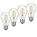 Kohree Edison Vintage LED Light Bulbs A19, Soft Warm White 2700K, 60 Watt Equivalent Dimmable LED Replacement Bulbs, 6W Filament Light Bulbs E26 Base Lamp for Restaurant, Home, Reading Room, 4 Packs