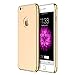 iPhone 6S Plus Case, Ranvoo(TM) Ultra Slim Hard iPhone 6S Plus / 6 Plus (5.5 INCH) Case Chrome Two-Piece Slider Hybrid Impact Anti-Slip Soft Lightweight PC Bumper Cover Shell (Matte Gold)