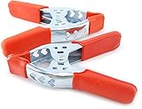 VIP Home Essentials Jumbo 6" Inch Heavy Duty Spring Clamps Set of Two (2) 6" Inch Muslin Clamps - Great For Home, Office, Shop, Photo Studios, & School Projects - Opens 3" Wide