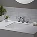 KRAUS Elavo 17-inch Square Undermount White Porcelain Ceramic Bathroom Sink with Overflow, KCU-231