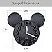 Sanch Ancha Kids Quartz Mickey Minne Mouse Cartoon Wall Clock 12-1/2 inch, Large 3D Digital Numbers Modern Battery Operated Kit Home Decorations for Bedroom, Living Room, Office, Kitchen