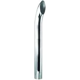 Fortpro 5" O.D. Chrome Curved Exhaust Stack Pipe - 36&rdquo; Long | F247705