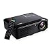 HD 1080P Home Projector, GBTIGER 3500 Lumens 1280x800P Full HD Multimedia LCD Projector Home Theater for Home Cinema/Video Games/Movie Night Up to 150 inch Screen (Black)