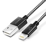 iPhone Charger [Apple MFI Certified] Coolreall 3.3 Feet Lightning to USB Cable Nylon Braided Sync and Charging Apple Lightning Cable for iPhone 7 6 6S SE 5S 5S 5C 5, iPad Air, iPad Mini 2 3 4 (Black)