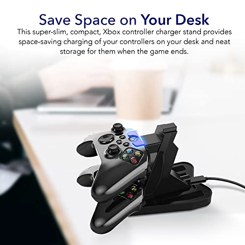 Charging Dock Stations Dual Xbox Controller Charger Vertical Stand