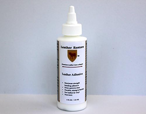 Leather Restore Leather Adhesive Maximum Strength Bonding Glue, 4 OZ Bottle