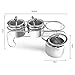 VANRA High Quality 304 Stainless Steel Seasoning Containers Spice Jar Spice Rack Condiment Cruet Bottle Kitchen Supplies Salt Pepper Sugar Storage Organizers with Serving Spoons, Spice Stand, Set of 3