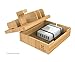 Kurrent Bamboo Desktop Charging Organizer: Multi device Dock w/ Apple Watch Stand for iPhone, iPad, Smartphone, Tablets and Apple Watch (For Use with Separate Charger)