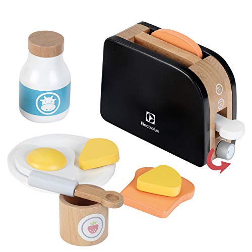 Theo Klein 7400 Electrolux Toaster , Wood I Incl Toast Slices , Butter , Fried Egg and much more I Accessories for Play…