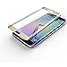 Stalion Tempered Glass Screen Protector for Samsung Galaxy S6 Edge - Retail Packaging - Gold Platinum