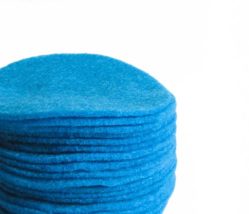 30 pcs 3" Peacock Felt Circles