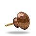 Set of 6 Beaten Copper Max Knob Kitchen Cabinet Cupboard Door Knobs Dressser Wardrobe and Drawer Pull By Trinca-Ferro