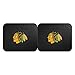 FANMATS 12394 NHL Chicago Blackhawks Back Row Utility Car Mats - 2 Piece Set, 14in. x 17in., All Weather Protection, Universal Fit, Deep Resevoir Design, Molded Team Logo