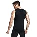 Mens Slimming Shirt Body Shaper Vest Abs Abdomen Slim, Black, L(chest size 96cm-101cm/38inches-40inches)