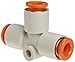 SMC KQ2T07-00A PBT Push-to-Connect Tube Fitting, Union Tee, 1/4