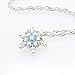 Yesido. Elsa Frozen Necklace Chain, Silver Crystal Snowflake Pendant, Fashion Beautiful Gift Women Girls