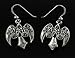 Dryad Designs Metal Womens Dangle Earrings Sterling Silver Morrigan Raven Earrings Celtic Pagan Silver