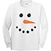 Snowman Youth Long Sleeve T-Shirt in White