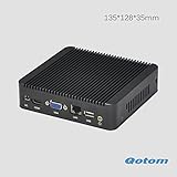 Silent Fanless Thin Mini Computer X86 Qotom-q180 8g Ram,1t Hdd+wifi Min Pc