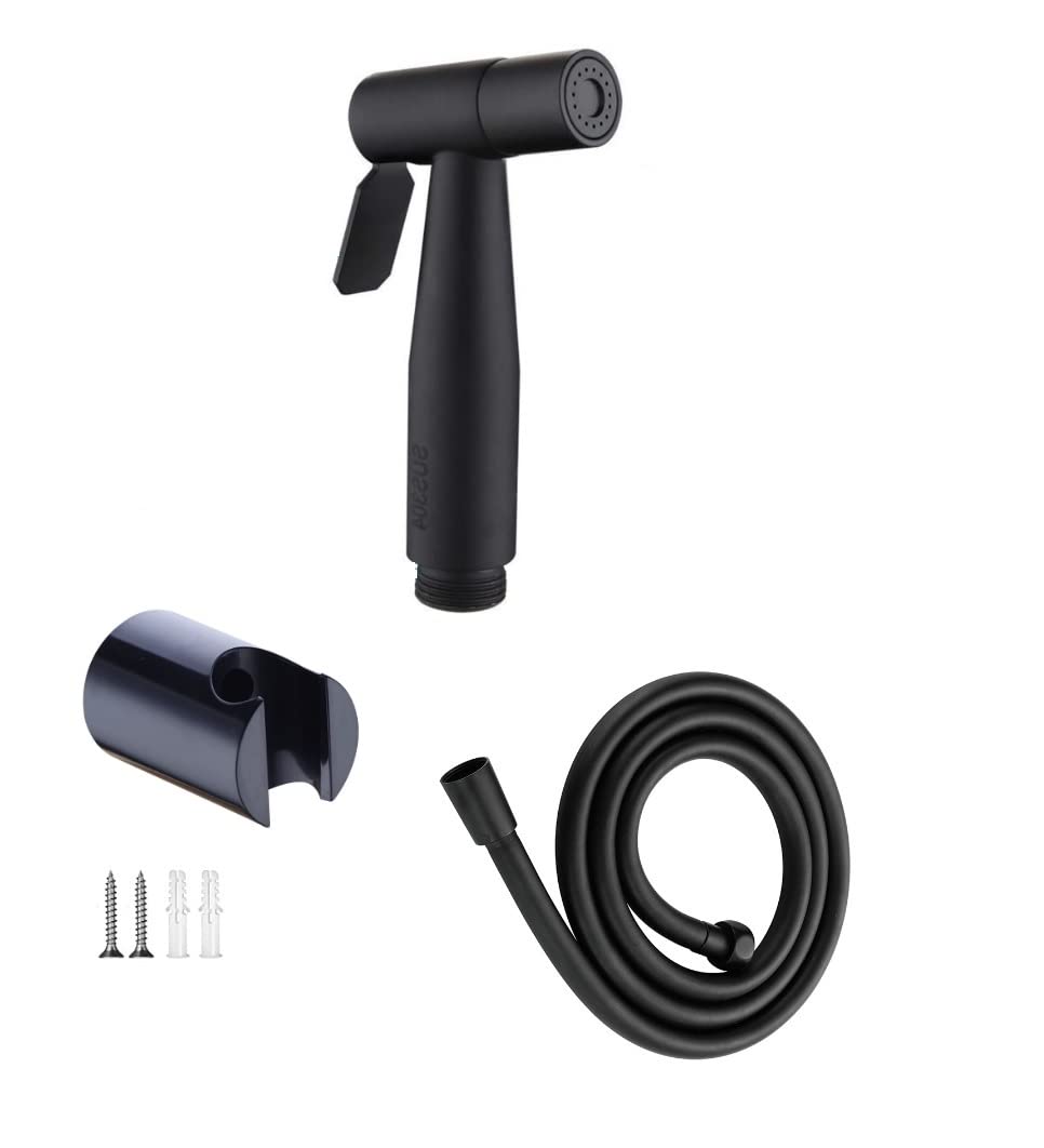 Bargain Wall Mounted Handheld Black Set Hose PVC 1.5 Holder Sprayer for Toilet Baby Cloth Diaper Washer Shower Sprayer for Pet