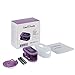 Zacurate Pro Series 500D Deluxe Fingertip Pulse Oximeter Blood Oxygen Saturation Monitor with silicon cover, batteries and lanyard (Royal Purple)
