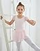 JEE.MDNMD.OO Girls' Flutter Sleeve Skirted Leotard Ballet Pink