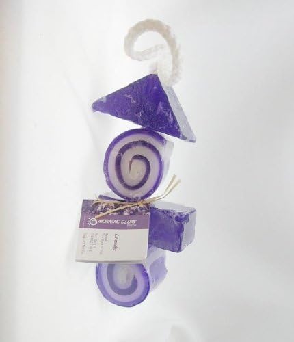Handmade Lavender Kebab Glycerin Soap On A Rope