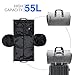 ACSTEP Travel Suit Bag Convertible Garment Bag,55L Waterproof Garment Bag for Women and Men Grey