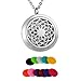 HooAMI Sunflower Aromatherapy Essential Oil Diffuser Necklace Pendant Locket Jewelry