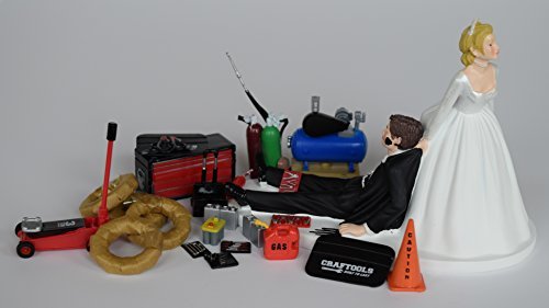 Click Here to See More Images Funny Wedding Cake Topper for Mechanics