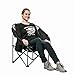 KingCamp Moon Saucer Leisure Heavy Duty Steel Camping Chair Padded Seat with Cooler Bag (Grey with Cup Holder)thumb 1