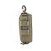 LIVIQILY Tactical MOLLE Glasses Shockproof Protective Box Portable Outdoor Sunglasses Pouch Eyewear Carry Case (Tan)