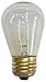 String Light Company Vintage 48-Ft Outdoor Commercial String Lights with 15 Suspended Sockets and 15 Clear S14 Bulbs, 16 Gauge Black Cord