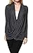 Free to Live 3 Pack Long Sleeve Nursing Tops Breastfeeding Shirts Cardigan Sweaters for Women (Large, Black, Charcoal, Navy)