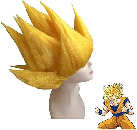 Amazon Co Jp アニメドラゴンボールzコスプレ悟空ウィッグ子供男の子女の子ハロウィンコスチュームパーティーイエローサイヤ人コスプレヘアウィッグ子供用 ホビー 通販