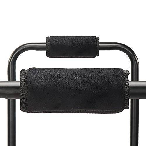 Walker Hand Grip Covers Pad Medical Soft Hand Grips Cushion Anti Silp Crutch Handle Pads Mobility Aid Hand Cushion Universal for Walker Wheelchairs Rollator Black 5.5" x 8.7" Diameter 2"