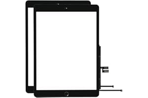 VDASO for iPad 7 7th / 8 8th Gen Screen Replacement 2 Pack Digitizer 2019/2020 10.2 Inch, for 7th 8th Generation A2197 A2198 A2200, A2270 A2428 A2429 A2430 Touch Glass with Home Button (Black)