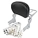 Backrest Sissy Bar Luggage Rack & Docking Hardware Kits Compatible with Harley Touring 1997-2008