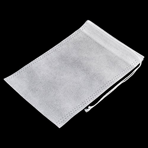 uxcell Non-woven Fabric Empty Powder Spice Tea Filter Bag 15cm x 10cm 30 Pcs White